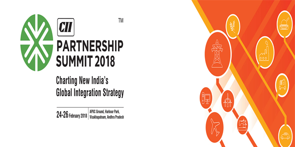 The partnership summit 2018 begins today in Vishakhapatnam