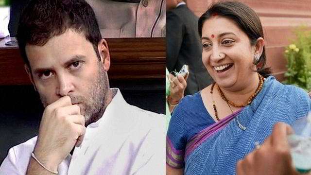 Smriti Irani takes 'Chota Bheem' jibe at Rahul, mocks Congress for deleting its app