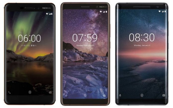 Nokia 6 (2018), Nokia 7 Plus, Nokia 8 Sirocco launched in India