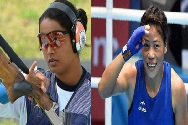 Commonwealth Games Mary Kom & Shreyasi Singh