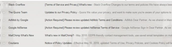Here's Why You're Getting A So Many Privacy Policy Update Emails