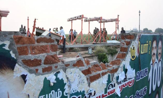 Air India flight brushes compound wall at Trichy airport