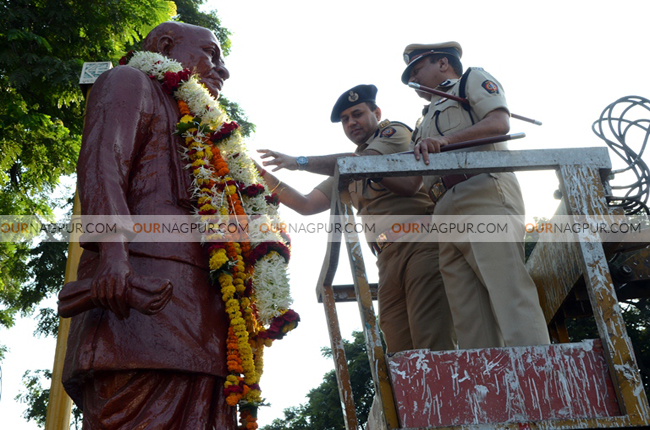 भ्रष्टाचार के विरूद्ध दक्षता एव जन जागृति अभियान के लिए शहर पुलिस के द्वारा स्कूटर रैली का आयोजन नागपुर