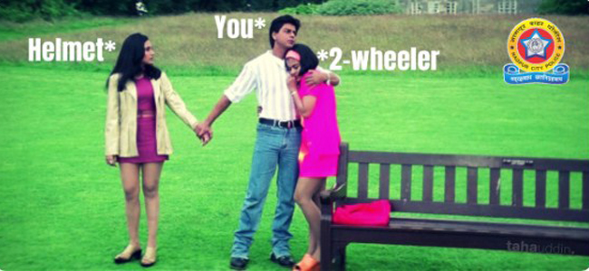 Nagpur Police celebrated 20 years of Kuch Kuch Hota Hai with a hilarious meme on traffic awareness