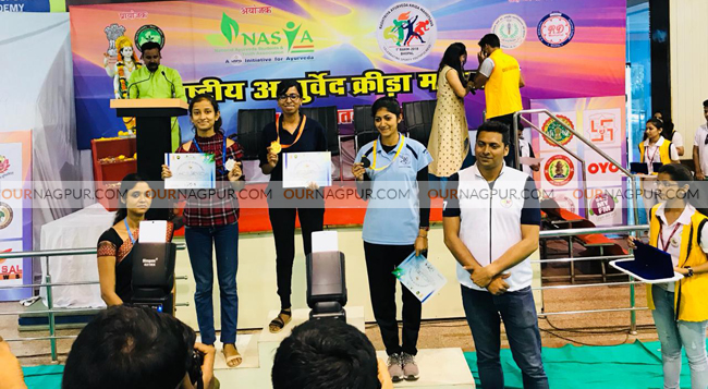‘‘राष्ट्रीय आयुर्वेद क्रिडा महोत्सव’’ मध्ये श्री आयुर्वेद महाविद्यालयाचे सुयश