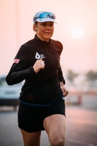 Ultra runner and water campaigner, Mina Guli runs through Delhi,