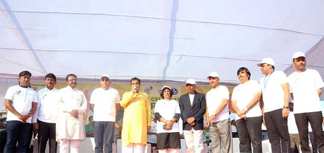 Health run event in nagpur