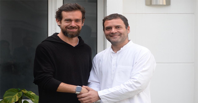 Jack Dorsey & Rahul Gandhi