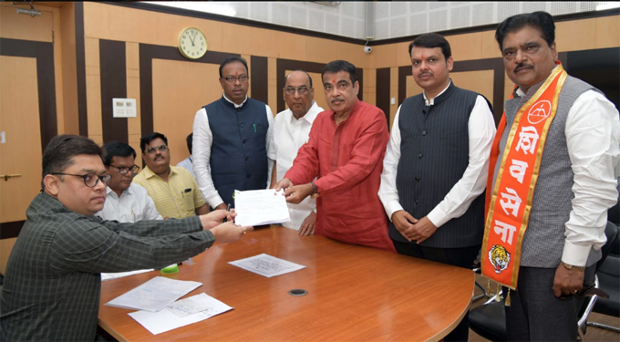 Nitin Gadkari in Nagpur