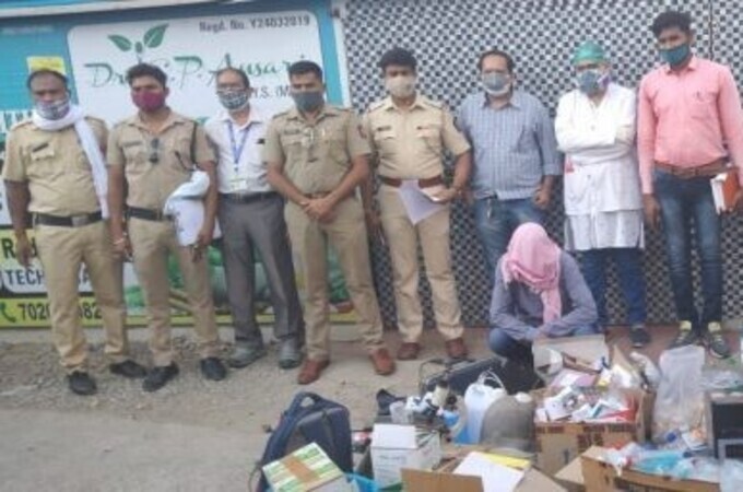 सैलाबनगर येथे बोगस धर्मार्थ रुग्णालयावर धाड; अवैध असलेला औषधसाठा आढळला