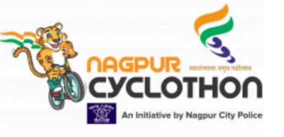 Nagpur City Police's "Cyclothon" to encourage women's safety traffic discipline, on 19 June