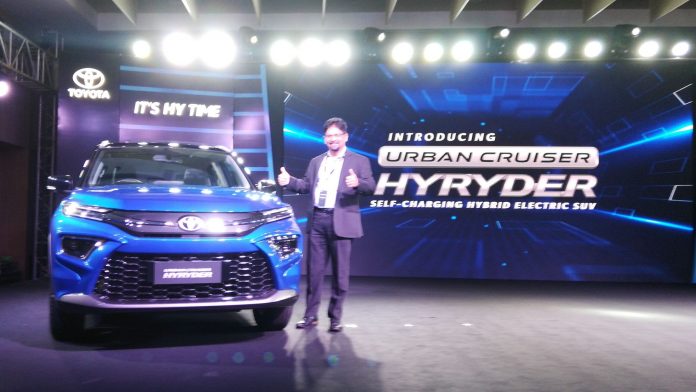 Toyota Kirloskar Motor showcased its new B-SUV ‘The Urban Cruiser Hyryder – Self Charging Strong Hybrid Electric Vehicle’ in Mumbai