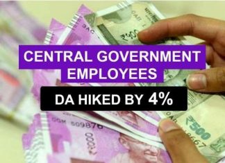 Good news: Dearness Allowance hiked by 4% for Central Govt employees, pensioners Good news: Dearness Allowance hiked by 4% for Central Govt employees, pensioners
