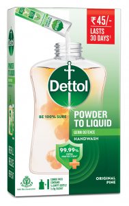 Dettol expands its product portfolio with the launch of Dettolpowder-to-liquid handwash in India
