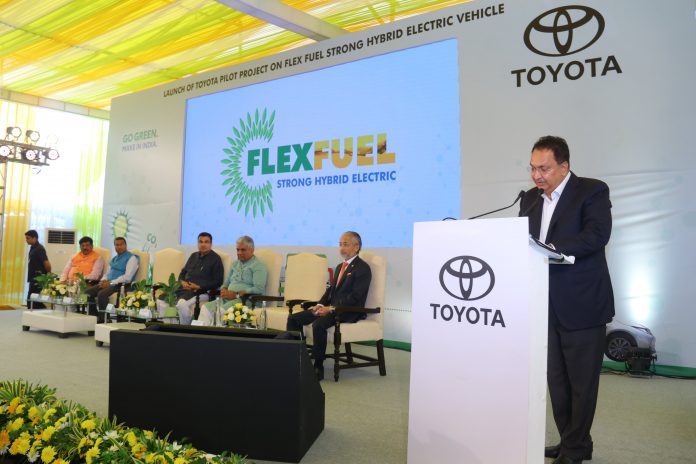 Launch of Toyota’s first of its kind pilot project on Flexi-Fuel Strong Hybrid Electric Vehicles (FFV-SHEV) in India