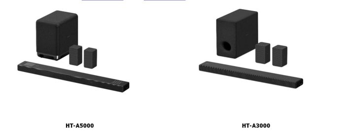 Take your home cinema experience to a new dimension with Sony’s new HT-A5000 and HT-A3000soundbars