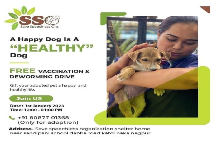 Free vaccination and de-worming drive by Save Speechless Organisation on January 1, 2023