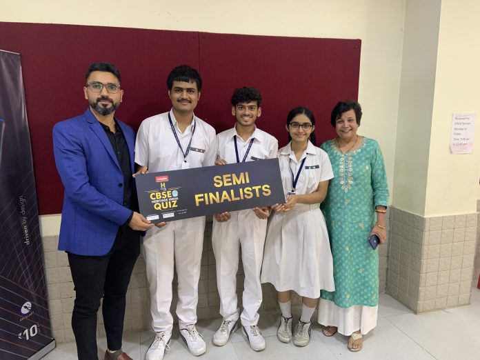 Nagpur‘s Bhavan’s BP Vidya Mandir, Civil Lines overcomes intense competition to qualify for the Semi-Finals of HistoryTV18 CBSE Heritage India Quiz 2022