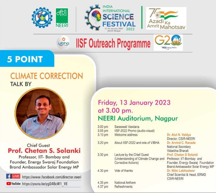 CSIR-NEERI to organize IISF outreach programme