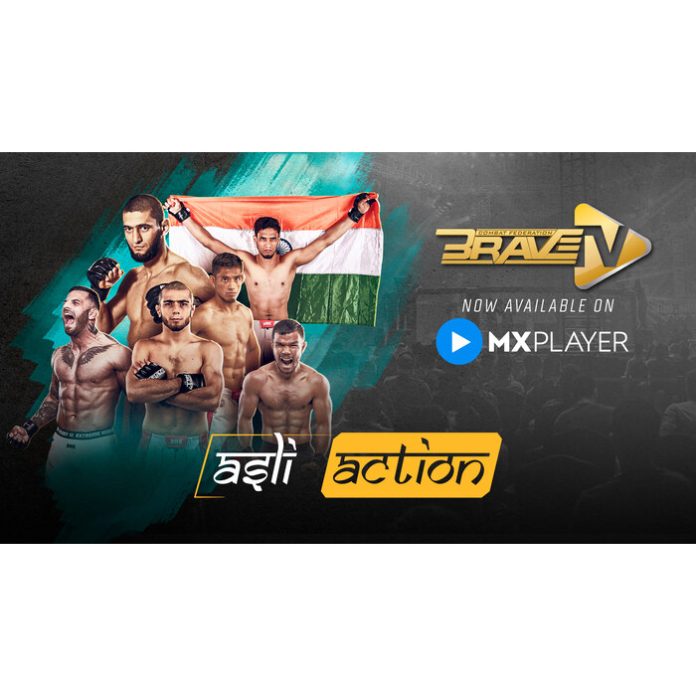 BRAVE CF and MX Player announce landmark, multi-year agreement for international mixed martial arts content distribution in India