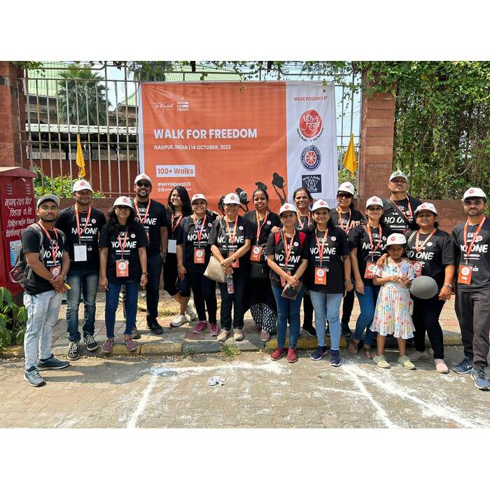 237 Citizens Participated in the Nagpur Edition of the Global ‘walk for Freedom’ to Raise Awareness About Human Trafficking