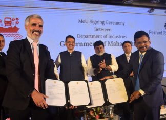 Pernod Ricard India & Government of Maharashtra Sign an Mou to Establish a Malt Spirit Distillery at Nagpur With an Investment of Up to € 200m Pernod Ricard India & Government of Maharashtra Sign an Mou to Establish a Malt Spirit Distillery at Nagpur With an Investment of Up to € 200m
